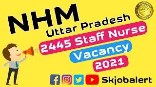 NHM UP Staff Nurse Recruitment 2021 - Apply Online for 2445 Staff Nurse Posts l Skjobalert