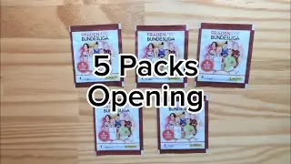Panini Frauen Bundesliga Sticker 2023/2024 - 5 Packs Opening
