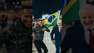 Mano Brown e seu amigo de inf&acirc;ncia Lula no Carnaval