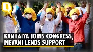 Watch | Kanhaiya Kumar Joins Congress in Presence of Rahul Gandhi, Jignesh Mevani Lends Support