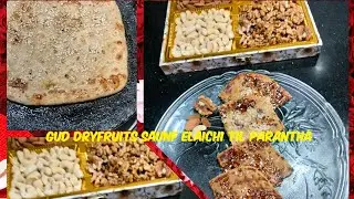 #Gud Dry Fruit Sauf elachi Parantha😋 | Winter Spl. Sweet Parantha | #Punjabi Kitchen Recipe 