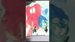 ~🕷❤Snips and Gossamer 💙✂️~ | Bye Bye Bunny: A Looney Tunes Musical | #myart | #shorts