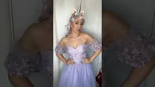 throwback to digging out the old Unicorn costume! 🤣🦄 #storytime #grwm #partyprincess #unicorn