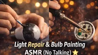 Light Repair & Bulb Painting ASMR (No Talking) ⭐