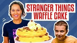 How To Make A Stack Of WAFFLES CAKE For ELEVEN From STRANGER THINGS | Yolanda Gampp | How To Cake It