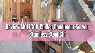 Review MOLIGOU Chilled Condiment Server, Stainless Steel Chilled Condiment Tray with Lid, Ice Condim
