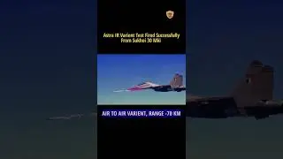 Astra Missile Air to Air Varient Test Fired Successfully from Sukhoi 30 Mki. Astra Missile. #shorts