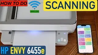 Сканирование с помощью принтера HP Envy 6455e.