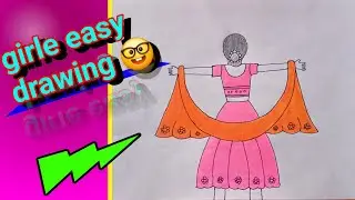 How to draw cute girle | cute girl drawing easy | #drawing #girl #trending #easydrawstepbystep #art