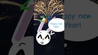 happy new year guys! sorry for not uploading for a while! #christmas #emojibunny