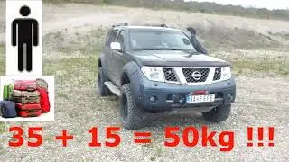 Nissan Pathfinder R51 - Navara D40 = winch ( subtitles )