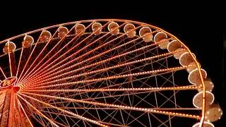 Ferris Wheel Lights at Night  Free HD Video Footage Clip