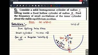 IITJEE ADVANCED SPECIAL , SHM OF ROLLING CYLINDER #pvptsir #pvpathshala