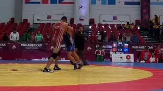 Qualification GR - 75 kg: Renzo GARCIA MENDOZA (PER) df. Claudio GAMBOA (CHI), 5-3