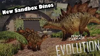 BRAND NEW PLAYABLE DINOSAURS COMING FOR SANDBOX MODE!!! | Primal Carnage Evolution + Extinction 3.0