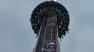 Nottingham Goose Fair 27th September 2025 Tom Mathew's Skyfall Drop Tower (Offride)