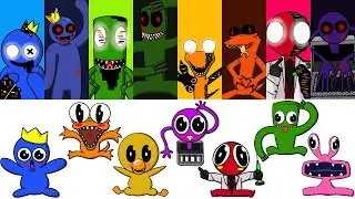 Drawing - Roblox Rainbow friends Collection l Corrupted EXE , Pibby , babies concept l Paranoid meme