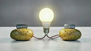 Razor Blades + Potato = Electricity? LED Power Test