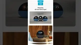 All-new Echo Spot, Smart alarm clock with vibrant sound, Alexa and Bluetooth | Black