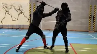 HEMA sparring: comparing sparring with source images.