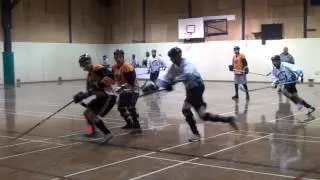 Surrey Giants vs. West Coast Bullies - Period 1 (02/09/13) Ball Hockey Videos Skills Tricks Dekes