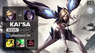 Kai'Sa vs Ezreal ADC - EUW Grandmaster - Season 12 Patch 12.6