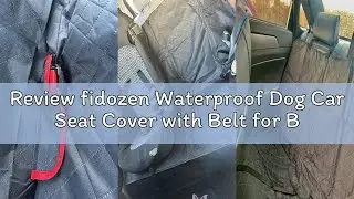 Review fidozen Waterproof Dog Car Seat Cover with Belt for Back Seat - Washable Pet Protector Access