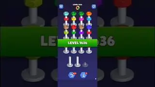 Nut Sort Level 1636 - Color Puzzle Game by Kiwi Fun #games #puzzle #NutSort #NutSortSolution