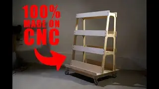 Material storage made on a CNC router