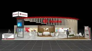 3Ds max creative exhibition stall design ideas