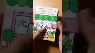 My new DIY squishy Hello Kitty playbook #sanrio #paperdiy #quietbook