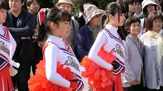 第80回 下妻一高 対 水海道一高 定期戦 【チアリーダー】2017/05/03