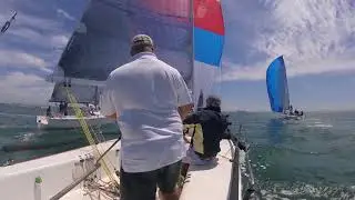 Yachting Cup race 5 windward mark rounding