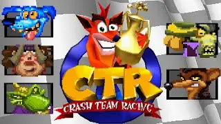 Crash Team Racing (PS1) - All Bosses [No Damage]