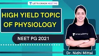 High Yield topic of Physiology  | NEET PG 2021 | Dr. Nidhi