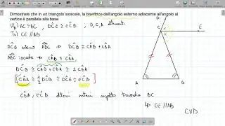 Risoluzione di due problemi di geometria con il secondo teorema dell'angolo esterno
