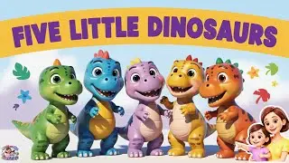 🦖 5 Little Dinosaurs Song 🎶 | Counting Fun for Kids | Numbers Song 1&ndash;5
