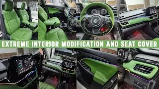 New Brezza Extreme Interior Works | Customized Seat Cover | DVR Recording Android System | Car Sense