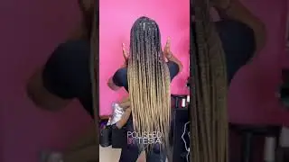 Ombr&eacute; Knotless Braids 💕 #polishedbytesia