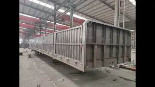China GENRON VEHICLE NEW DESIGEN 3 axles Cargo（Drop Side）Semi Trailer  for Africa Market