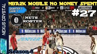 NEXUS CRYSTAL TIER || NBA2K MOBILE NO MONEY SPENT PART 27| QUARTER 1 - GAME 1 