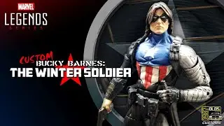 Custom Marvel Legends Winter Soldier Action Figure - Bucky Barnes