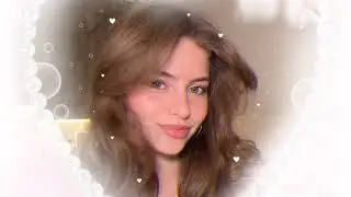 She has light brown hair with White skin mint green eyes ౨ৎ l