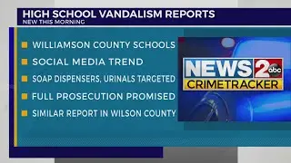 High school vandalism reports