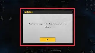 Match Server response timed out. Please check your network Problem In BGMI