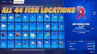 All 44 Fish Locations - Fortnite Chapter 2 Season 6
