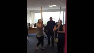 Garrowhill gladiators absoloutly in tears #officeinjury