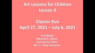Art Class for Children with Mr. E. J. King