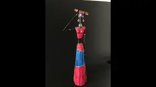 Best out of waste/DIY African doll with old newspaper