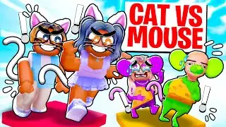 CAT VS MOUSE 2 PLAYER OBBY (Funny Moments)